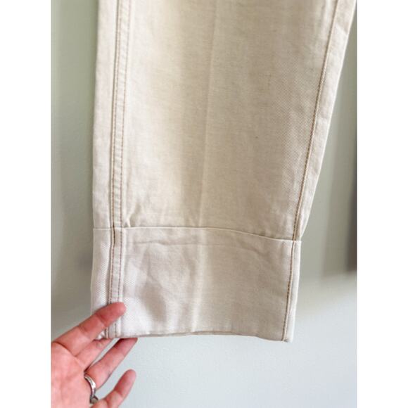 Madewell | NWT The Dean Easy Straight Pant in Bone | Sz 28 - Picture 3 of 11